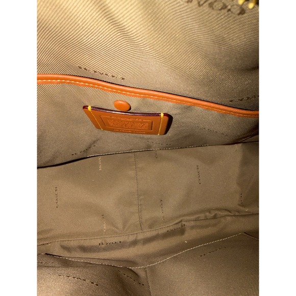 Coach Cary Shoulder Bag Dark Stone Pebble Leather CC437 Crossbody Hobo - Picture 13 of 15